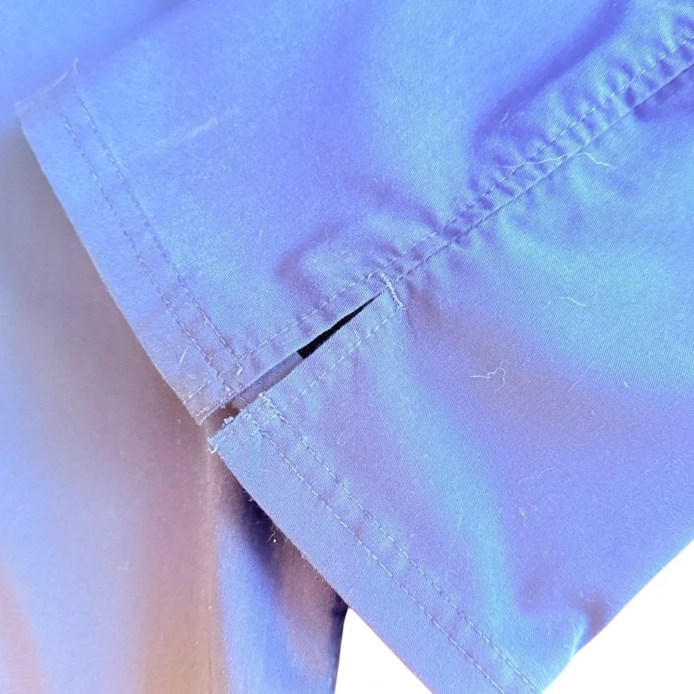 Healing Hands Tori Scrub Pants Womens Medium Blue Good Yoga Purple Label